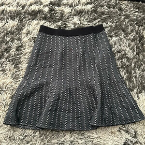 Gray and White Rachel Rachel Roy Patterned Skirt